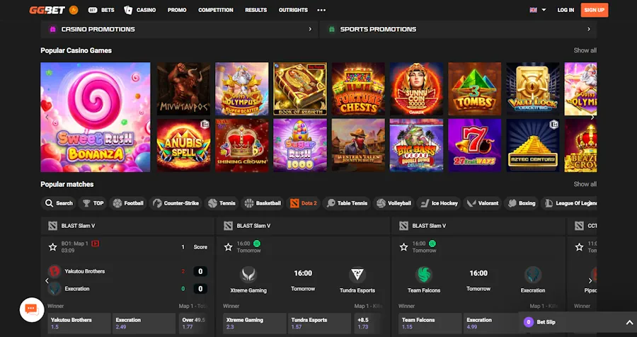 GGbet – Ideal for eSports fans