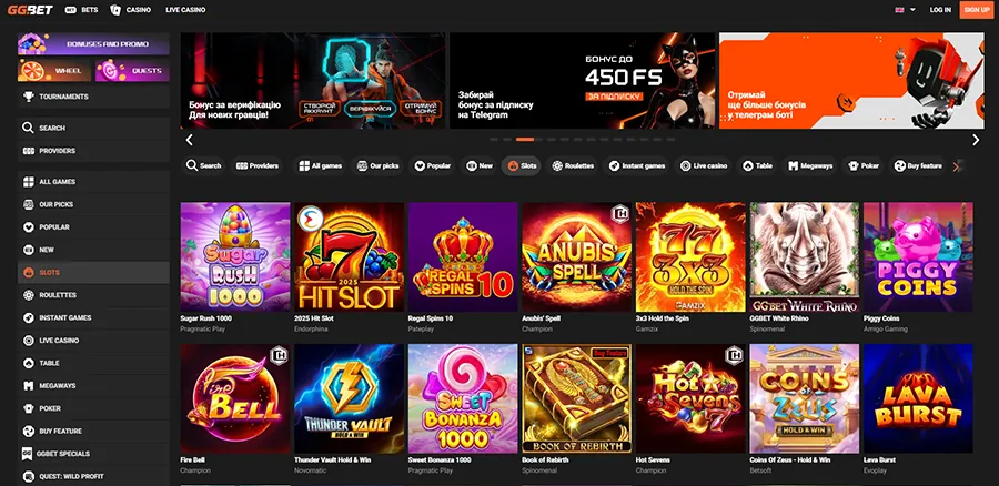 GGBet Online Casino Fa Chai provider slots