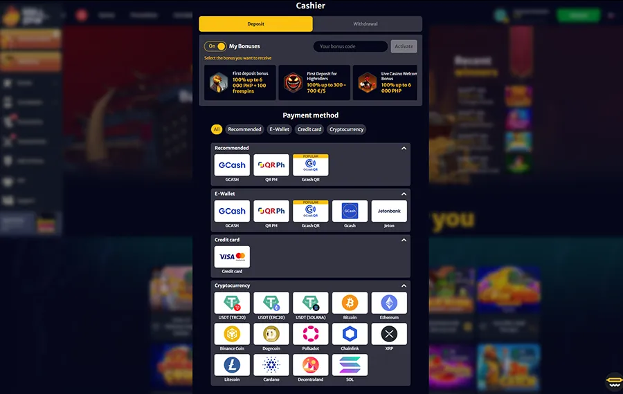 Hellspin Casino Banking Options