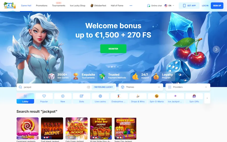 Ice Casino-Best Progressive Jackpots