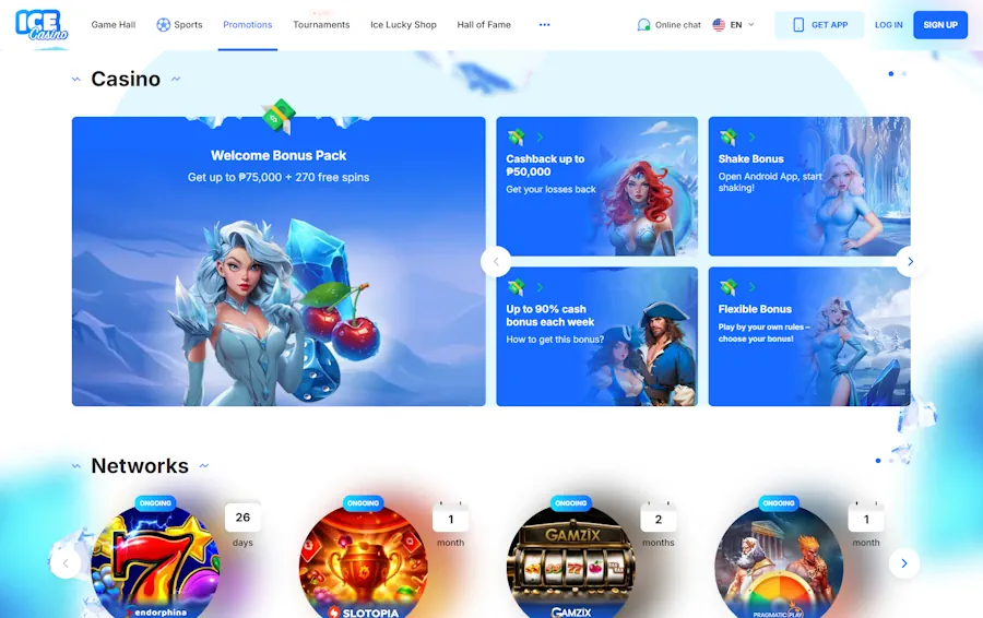 100 PHP Free Bet at Ice Casino – 30x wagering