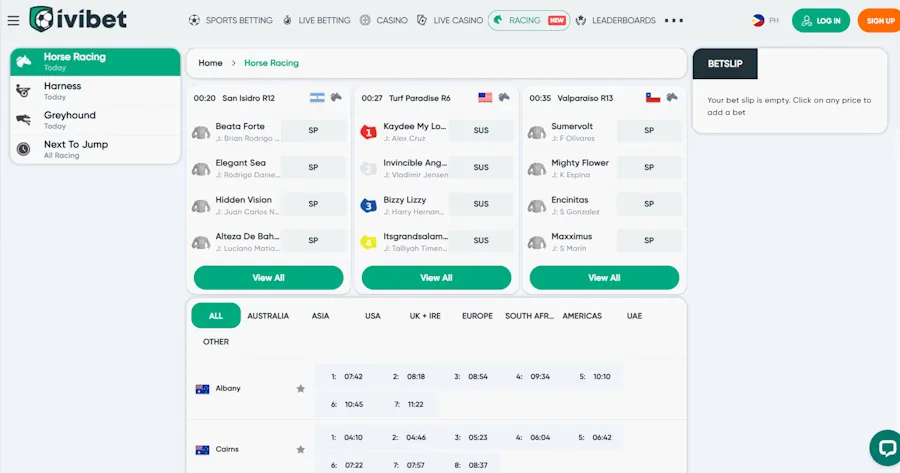 Ivibet – Best for international race coverage