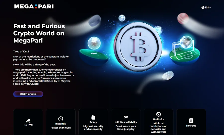 MegaPari: Best for sports betting with ETH