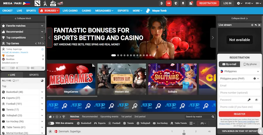 MegaPari: High-roller friendly with 97.1% overall payout rate