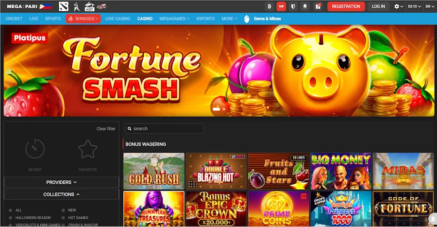 Megapari– Best Casinos to Play Million88