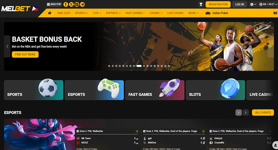 MelBet- Basketball Betting Sites