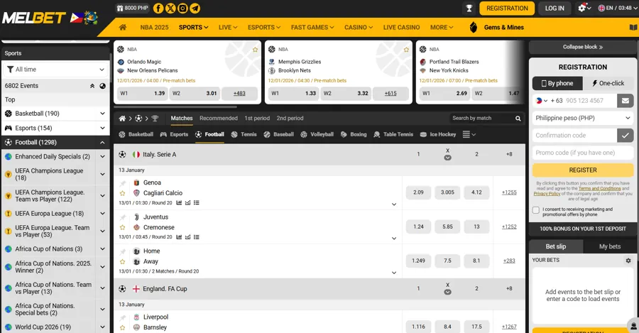 Melbet - High odds on underdogs