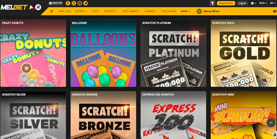 Melbet: Largest variety of scratch card games