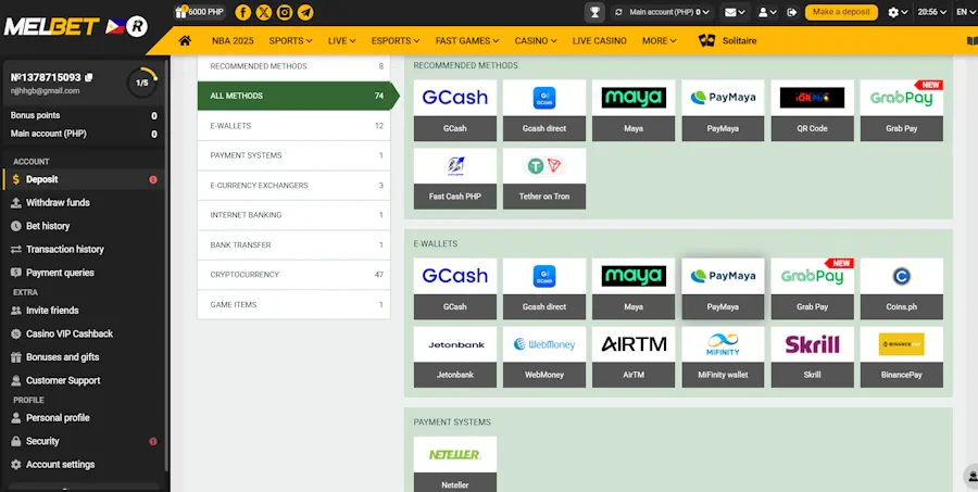 Melbet – Sites with deposit methods