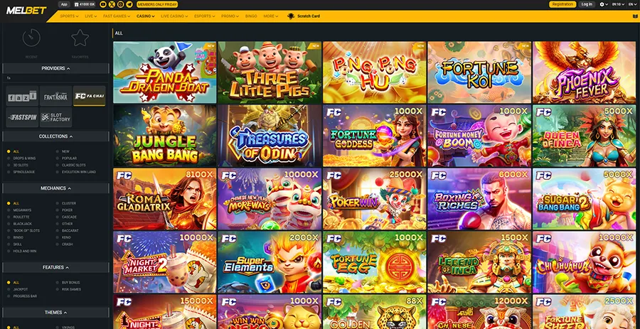 Melbet Online Casino Fa Chai provider slots