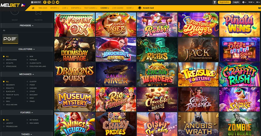 Melbet casino slots PG Soft provider for Filipino Players