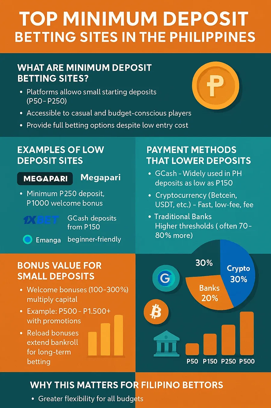 Top Minimum Deposit Betting Sites in PH