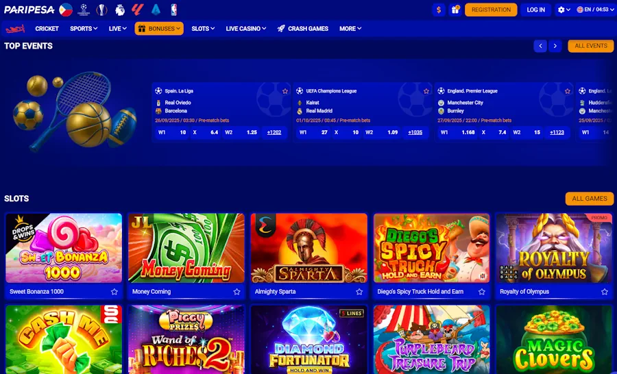 Paripesa - Best Online Casinos for Linux
