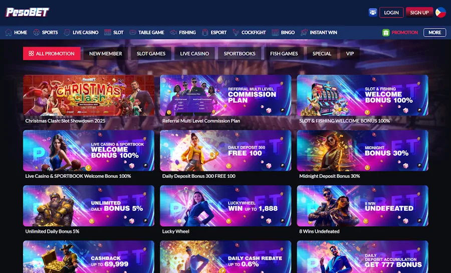 PesoBet – PHP 200 Sign-Up + Cashback up to ₱69,999