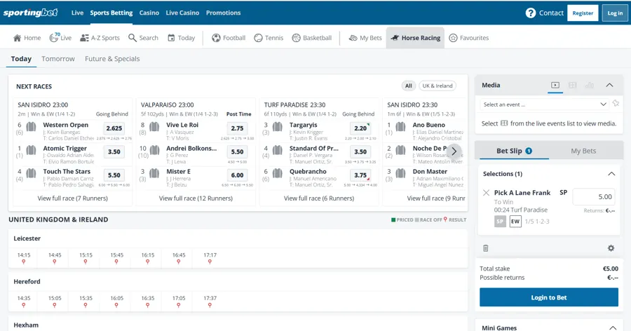 Sportingbet - Top 5 Betting Sites PH for Durban July