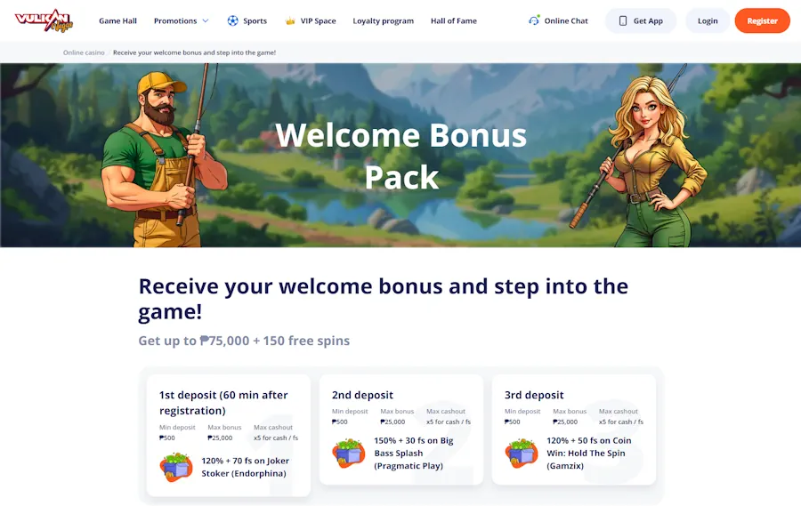 Vulkan Vegas - Best 300 Free Spins No Deposit Bonus Offers in PH