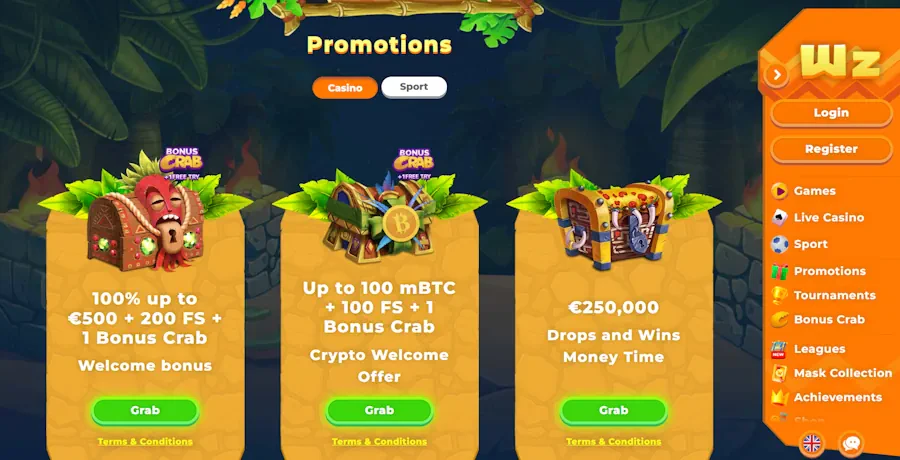 Wazamba - Top Casinos Offering 25 Free Spins No Deposit