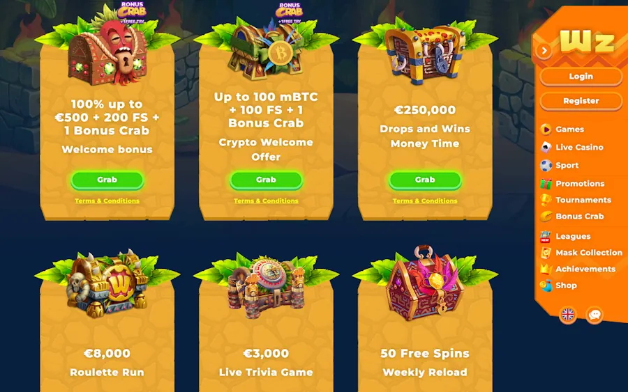 Wazamba - Best 300 Free Spins No Deposit Bonus Offers in PH