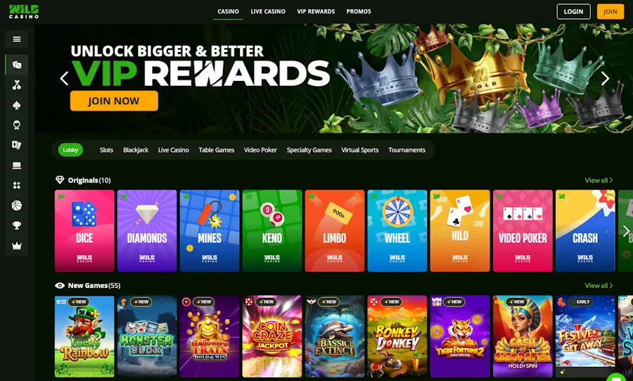 Wild: VIP program and exclusive benefits