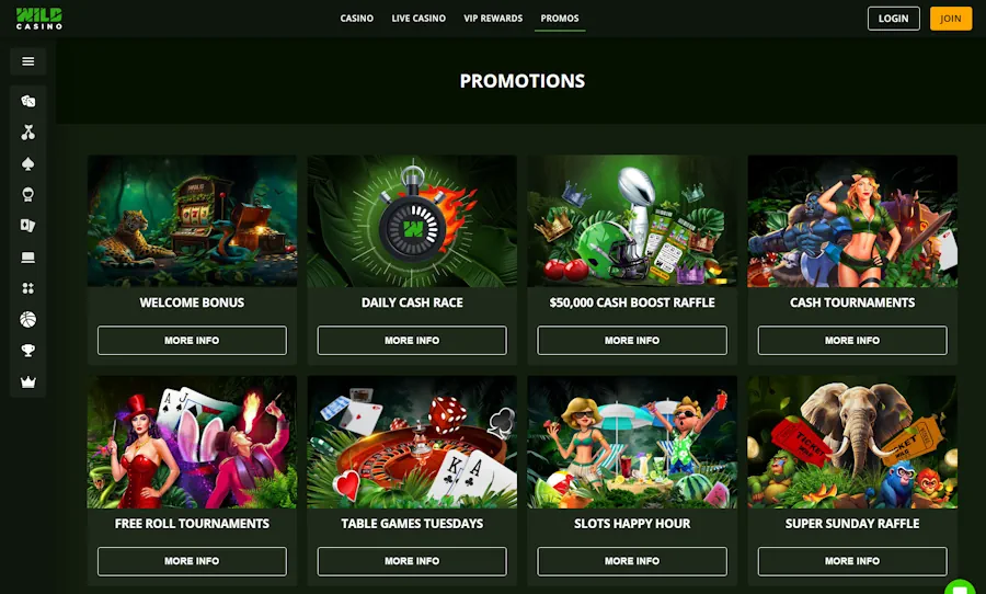 Wild Casino – Wild Wednesdays & Rebates