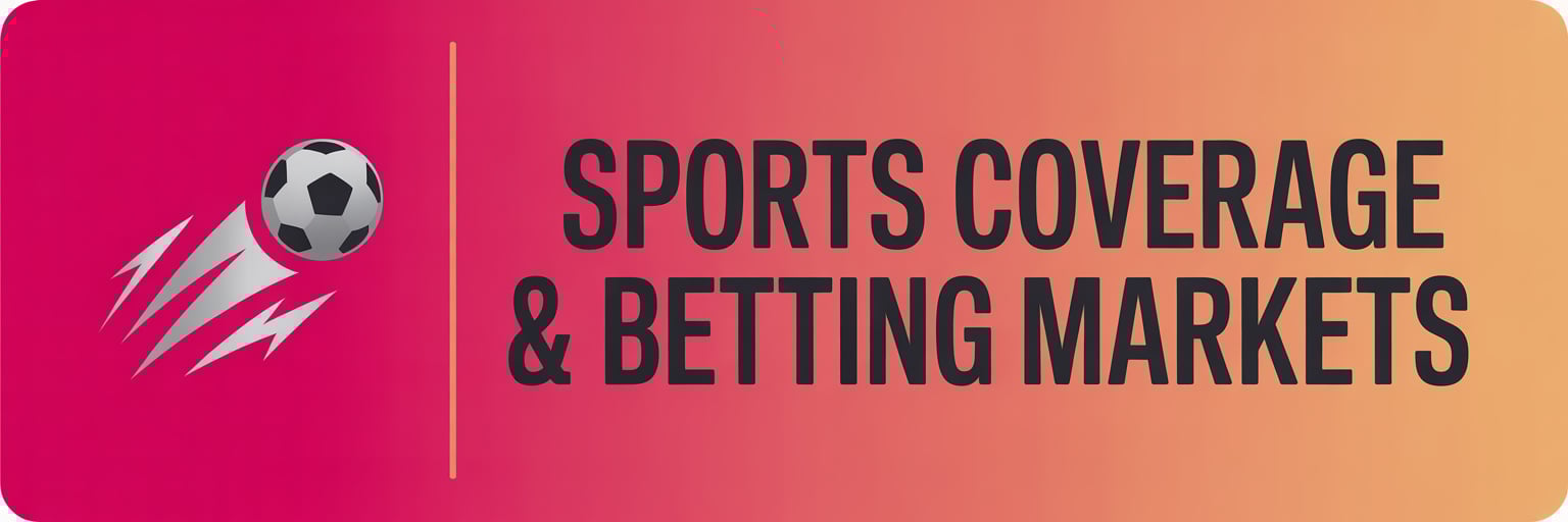 22bet Sports Coverage & Betting Markets
